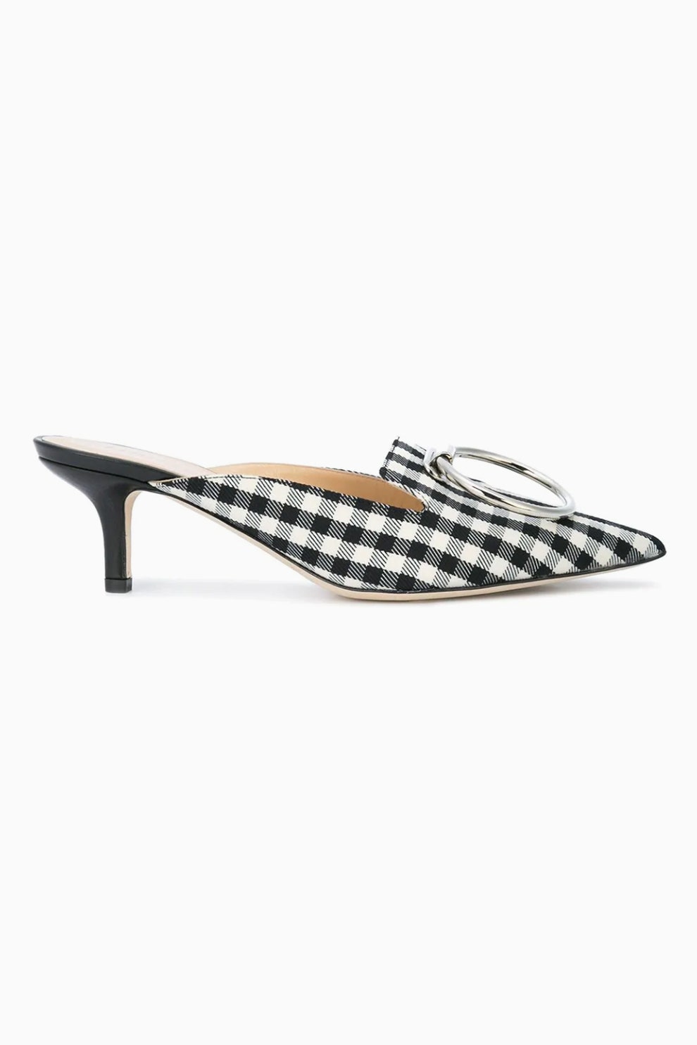 balenciaga houndstooth mules