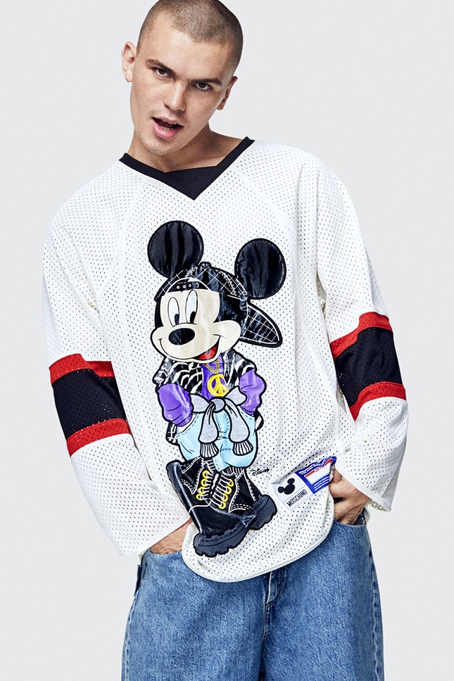 Moschino t shirt mickey mouse best sale