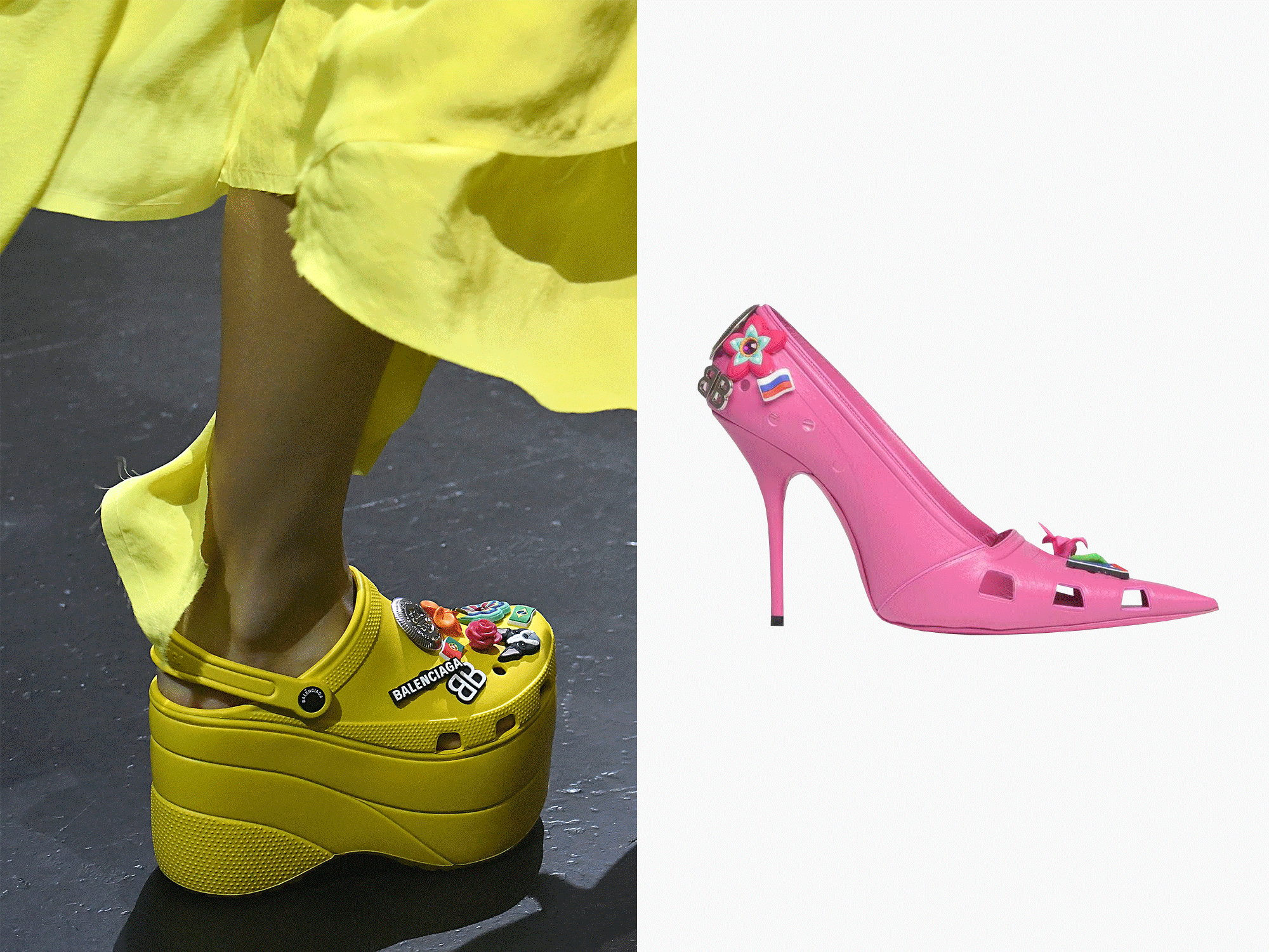Кроксы Balenciaga на каблуке: что эксперты модной индустрии думают о самой обсуждаемой обуви недели